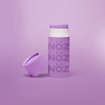 Load image into Gallery viewer, Front view of NÖZ purple sunscreen open package
